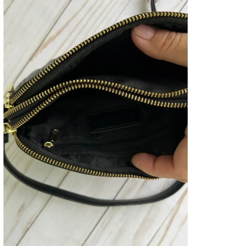 Tahari Black Women's Crossbody Purse Vegan Leather - Picture 5 of 10